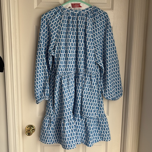 Vineyard Vines Seastitch Block Print Dress 100% Cotton - Picture 5 of 8